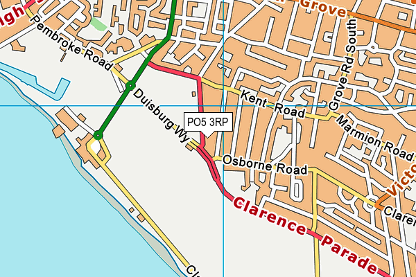 PO5 3RP map - OS VectorMap District (Ordnance Survey) PO5 3RP map - OS VectorMap District (Ordnance Survey)