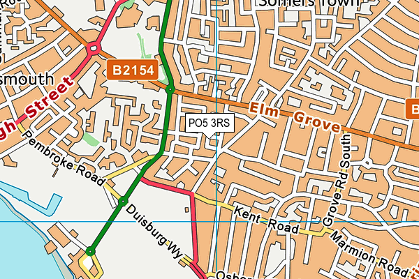 PO5 3RS map - OS VectorMap District (Ordnance Survey) PO5 3RS map - OS VectorMap District (Ordnance Survey)
