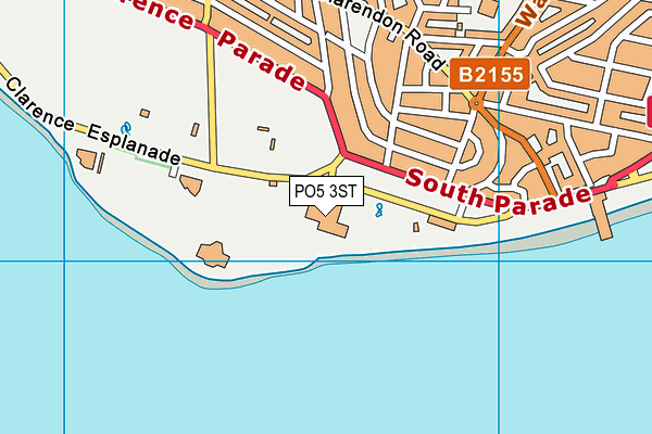 PO5 3ST map - OS VectorMap District (Ordnance Survey) PO5 3ST map - OS VectorMap District (Ordnance Survey)