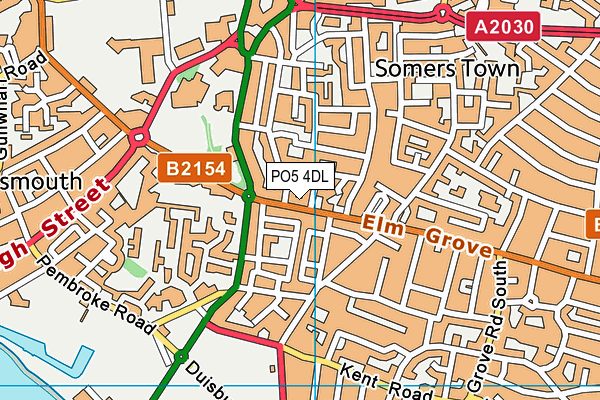 PO5 4DL map - OS VectorMap District (Ordnance Survey) PO5 4DL map - OS VectorMap District (Ordnance Survey)