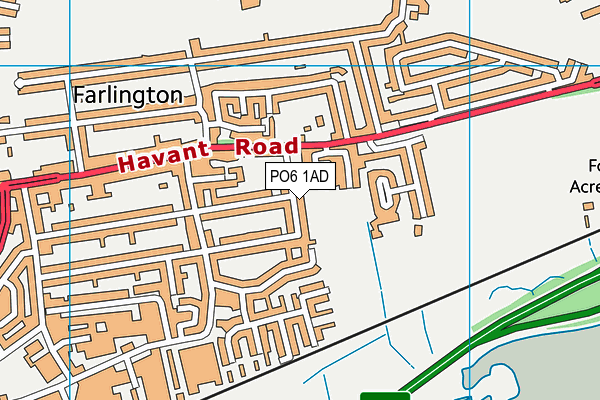PO6 1AD map - OS VectorMap District (Ordnance Survey) PO6 1AD map - OS VectorMap District (Ordnance Survey)