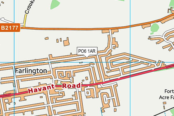 PO6 1AR map - OS VectorMap District (Ordnance Survey) PO6 1AR map - OS VectorMap District (Ordnance Survey)