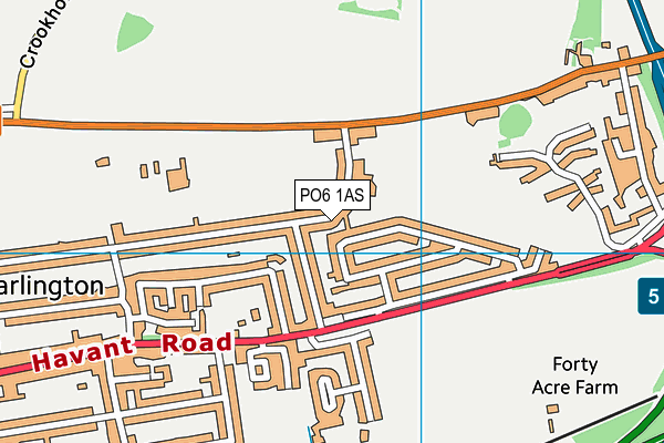 PO6 1AS map - OS VectorMap District (Ordnance Survey) PO6 1AS map - OS VectorMap District (Ordnance Survey)