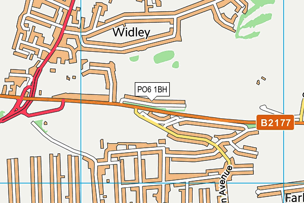 PO6 1BH map - OS VectorMap District (Ordnance Survey) PO6 1BH map - OS VectorMap District (Ordnance Survey)