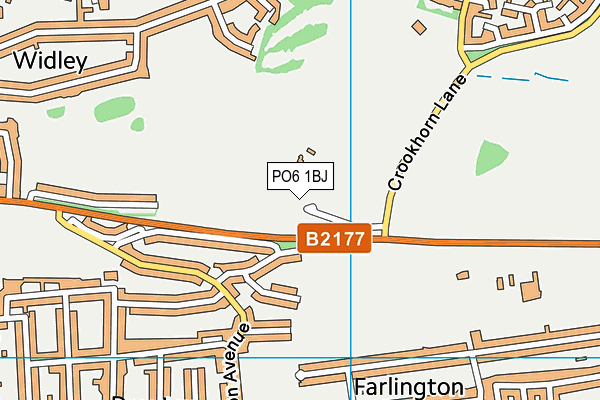 PO6 1BJ map - OS VectorMap District (Ordnance Survey) PO6 1BJ map - OS VectorMap District (Ordnance Survey)