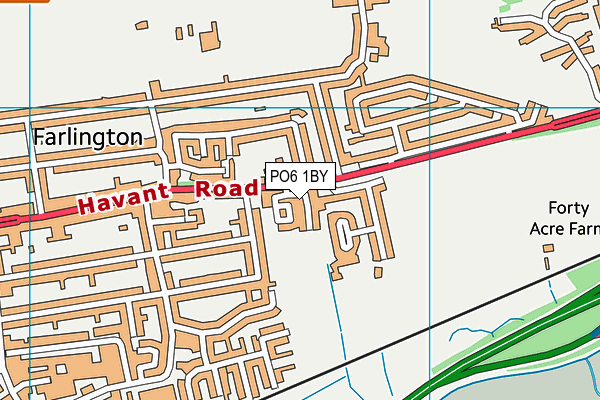PO6 1BY map - OS VectorMap District (Ordnance Survey) PO6 1BY map - OS VectorMap District (Ordnance Survey)