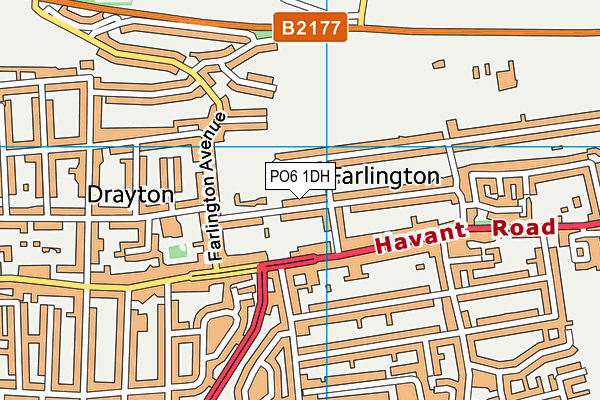 PO6 1DH map - OS VectorMap District (Ordnance Survey) PO6 1DH map - OS VectorMap District (Ordnance Survey)