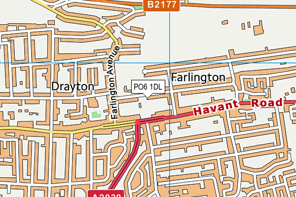 PO6 1DL map - OS VectorMap District (Ordnance Survey) PO6 1DL map - OS VectorMap District (Ordnance Survey)