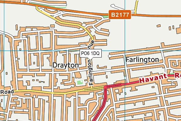 PO6 1DQ map - OS VectorMap District (Ordnance Survey) PO6 1DQ map - OS VectorMap District (Ordnance Survey)