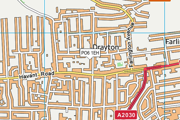 PO6 1EH map - OS VectorMap District (Ordnance Survey) PO6 1EH map - OS VectorMap District (Ordnance Survey)