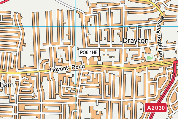 PO6 1HE map - OS VectorMap District (Ordnance Survey) PO6 1HE map - OS VectorMap District (Ordnance Survey)