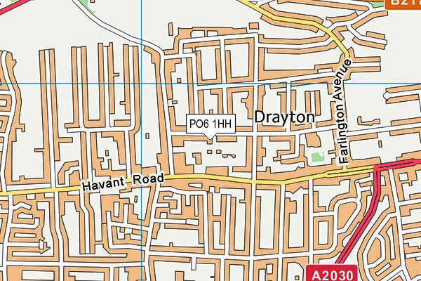 PO6 1HH map - OS VectorMap District (Ordnance Survey) PO6 1HH map - OS VectorMap District (Ordnance Survey)