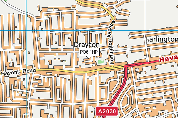 PO6 1HP map - OS VectorMap District (Ordnance Survey) PO6 1HP map - OS VectorMap District (Ordnance Survey)