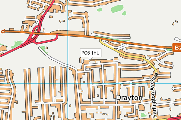 PO6 1HU map - OS VectorMap District (Ordnance Survey) PO6 1HU map - OS VectorMap District (Ordnance Survey)