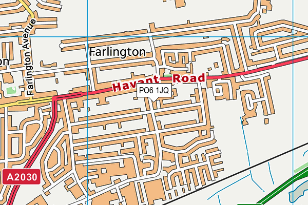 PO6 1JQ map - OS VectorMap District (Ordnance Survey) PO6 1JQ map - OS VectorMap District (Ordnance Survey)