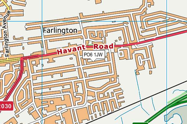 PO6 1JW map - OS VectorMap District (Ordnance Survey) PO6 1JW map - OS VectorMap District (Ordnance Survey)