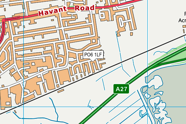 PO6 1LF map - OS VectorMap District (Ordnance Survey) PO6 1LF map - OS VectorMap District (Ordnance Survey)