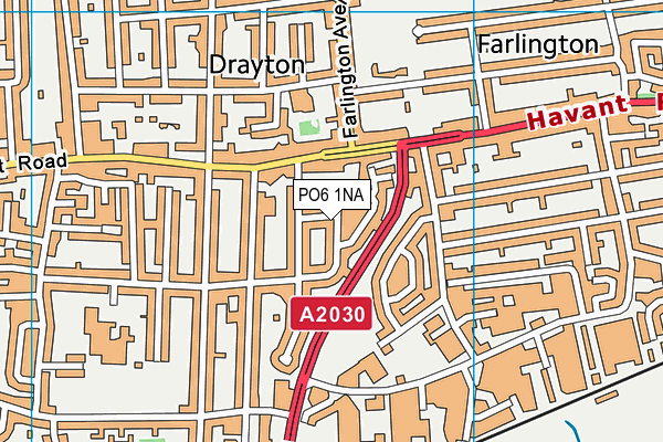 PO6 1NA map - OS VectorMap District (Ordnance Survey) PO6 1NA map - OS VectorMap District (Ordnance Survey)