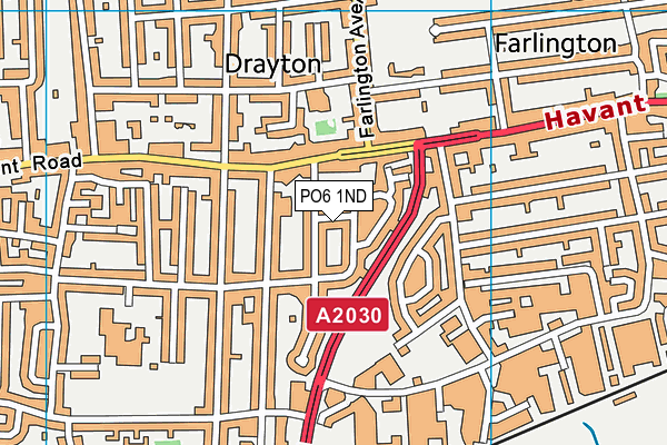 PO6 1ND map - OS VectorMap District (Ordnance Survey) PO6 1ND map - OS VectorMap District (Ordnance Survey)