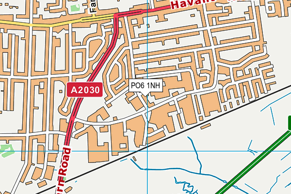 PO6 1NH map - OS VectorMap District (Ordnance Survey) PO6 1NH map - OS VectorMap District (Ordnance Survey)