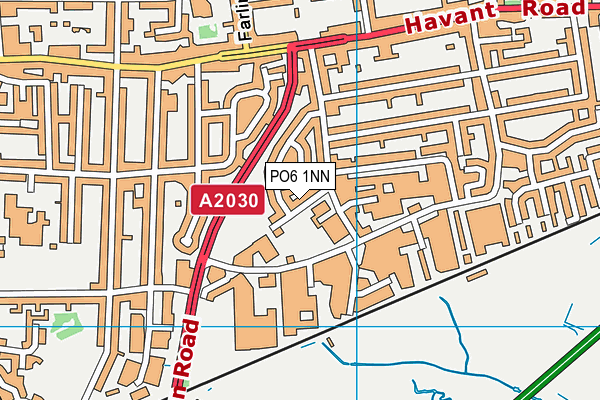PO6 1NN map - OS VectorMap District (Ordnance Survey) PO6 1NN map - OS VectorMap District (Ordnance Survey)