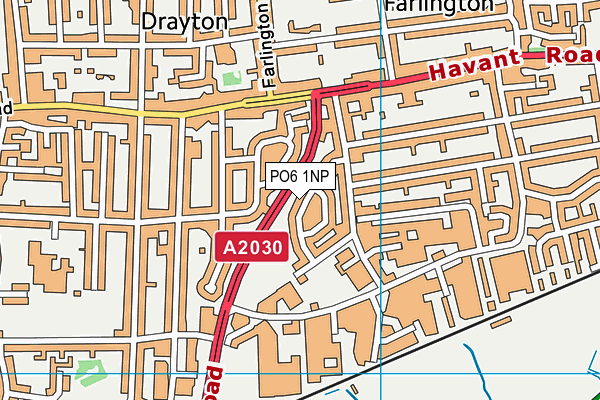 PO6 1NP map - OS VectorMap District (Ordnance Survey) PO6 1NP map - OS VectorMap District (Ordnance Survey)