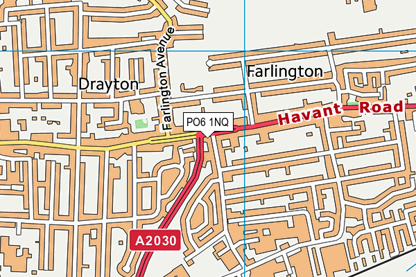 PO6 1NQ map - OS VectorMap District (Ordnance Survey) PO6 1NQ map - OS VectorMap District (Ordnance Survey)