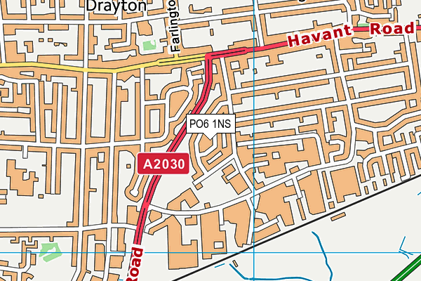 PO6 1NS map - OS VectorMap District (Ordnance Survey) PO6 1NS map - OS VectorMap District (Ordnance Survey)