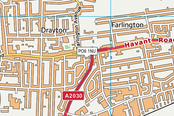 PO6 1NU map - OS VectorMap District (Ordnance Survey) PO6 1NU map - OS VectorMap District (Ordnance Survey)