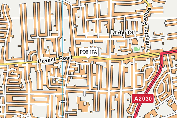 PO6 1PA map - OS VectorMap District (Ordnance Survey) PO6 1PA map - OS VectorMap District (Ordnance Survey)