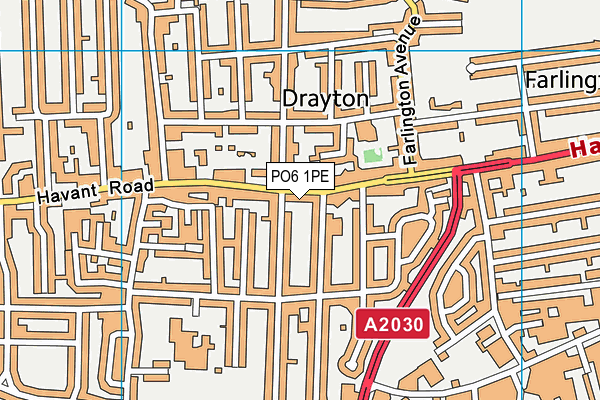 PO6 1PE map - OS VectorMap District (Ordnance Survey) PO6 1PE map - OS VectorMap District (Ordnance Survey)