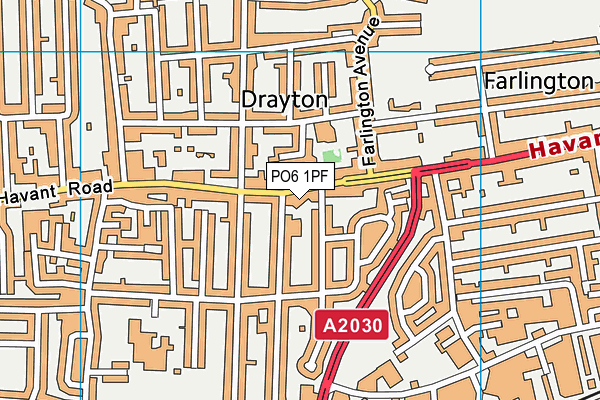 PO6 1PF map - OS VectorMap District (Ordnance Survey) PO6 1PF map - OS VectorMap District (Ordnance Survey)