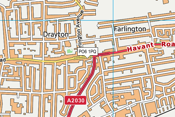 PO6 1PQ map - OS VectorMap District (Ordnance Survey)