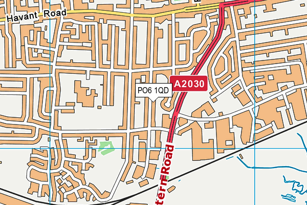 PO6 1QD map - OS VectorMap District (Ordnance Survey) PO6 1QD map - OS VectorMap District (Ordnance Survey)