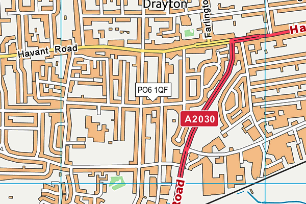 PO6 1QF map - OS VectorMap District (Ordnance Survey) PO6 1QF map - OS VectorMap District (Ordnance Survey)