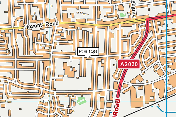 PO6 1QG map - OS VectorMap District (Ordnance Survey) PO6 1QG map - OS VectorMap District (Ordnance Survey)
