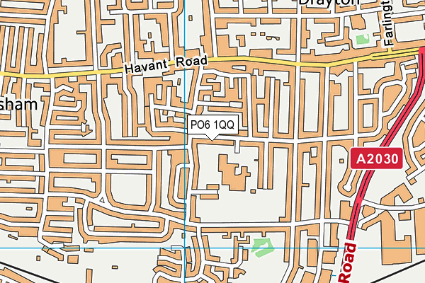 PO6 1QQ map - OS VectorMap District (Ordnance Survey) PO6 1QQ map - OS VectorMap District (Ordnance Survey)