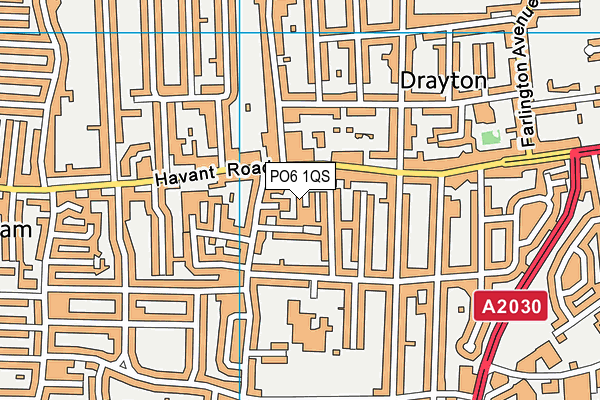 PO6 1QS map - OS VectorMap District (Ordnance Survey) PO6 1QS map - OS VectorMap District (Ordnance Survey)