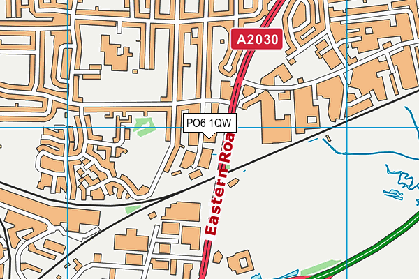 PO6 1QW map - OS VectorMap District (Ordnance Survey) PO6 1QW map - OS VectorMap District (Ordnance Survey)