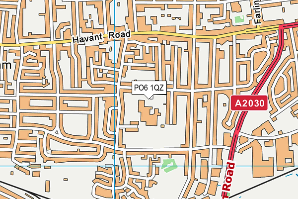 PO6 1QZ map - OS VectorMap District (Ordnance Survey) PO6 1QZ map - OS VectorMap District (Ordnance Survey)