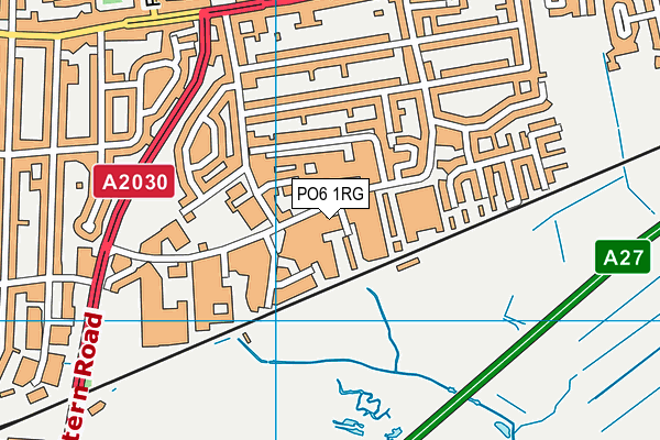 PO6 1RG map - OS VectorMap District (Ordnance Survey) PO6 1RG map - OS VectorMap District (Ordnance Survey)