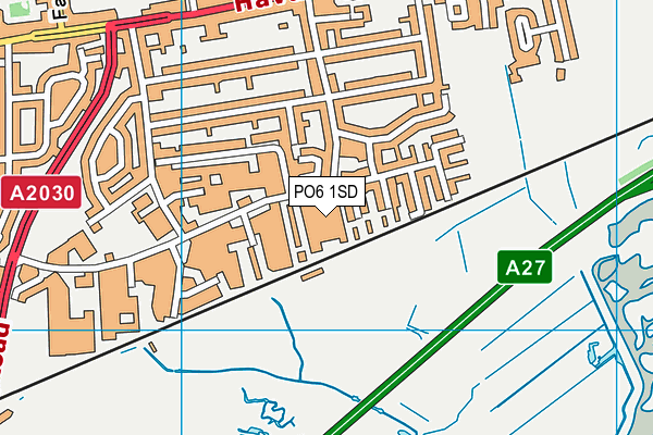 PO6 1SD map - OS VectorMap District (Ordnance Survey) PO6 1SD map - OS VectorMap District (Ordnance Survey)