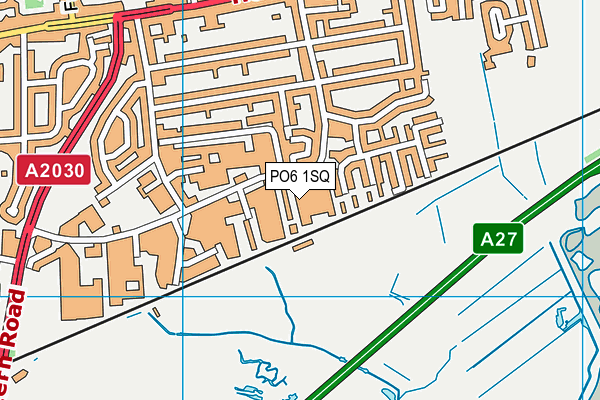 PO6 1SQ map - OS VectorMap District (Ordnance Survey) PO6 1SQ map - OS VectorMap District (Ordnance Survey)