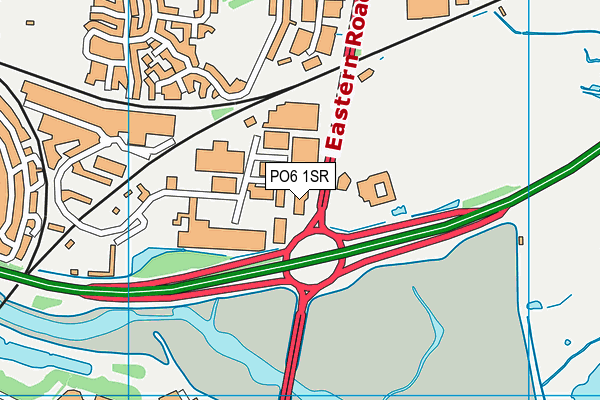 PO6 1SR map - OS VectorMap District (Ordnance Survey) PO6 1SR map - OS VectorMap District (Ordnance Survey)