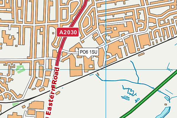 PO6 1SU map - OS VectorMap District (Ordnance Survey) PO6 1SU map - OS VectorMap District (Ordnance Survey)