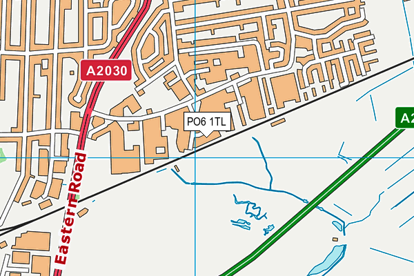 PO6 1TL map - OS VectorMap District (Ordnance Survey) PO6 1TL map - OS VectorMap District (Ordnance Survey)
