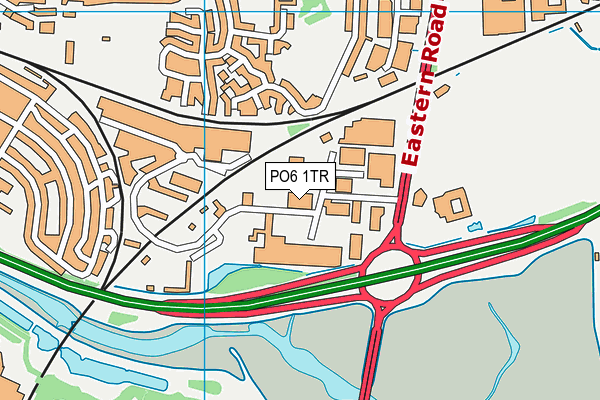 PO6 1TR map - OS VectorMap District (Ordnance Survey) PO6 1TR map - OS VectorMap District (Ordnance Survey)