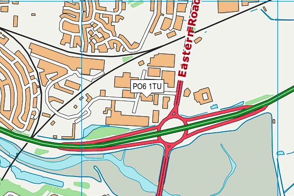 PO6 1TU map - OS VectorMap District (Ordnance Survey) PO6 1TU map - OS VectorMap District (Ordnance Survey)