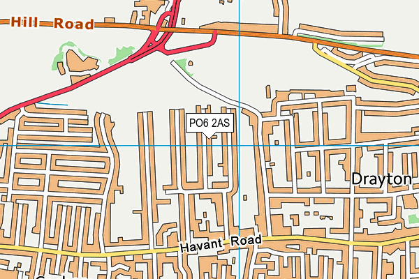 PO6 2AS map - OS VectorMap District (Ordnance Survey) PO6 2AS map - OS VectorMap District (Ordnance Survey)
