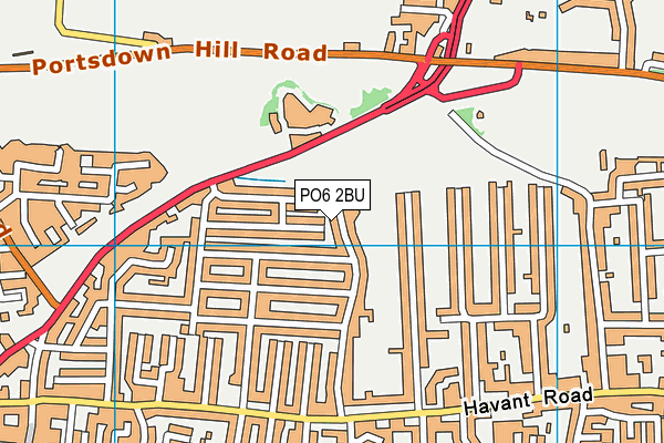 PO6 2BU map - OS VectorMap District (Ordnance Survey) PO6 2BU map - OS VectorMap District (Ordnance Survey)